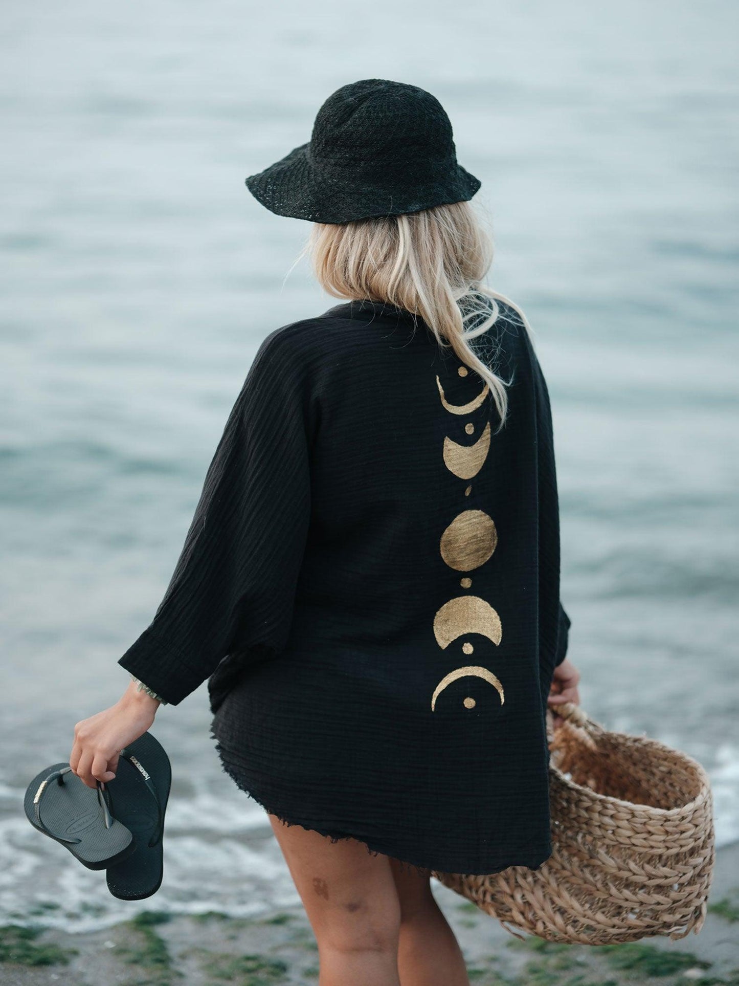 Moon Gauze Cardigan Beach Dress