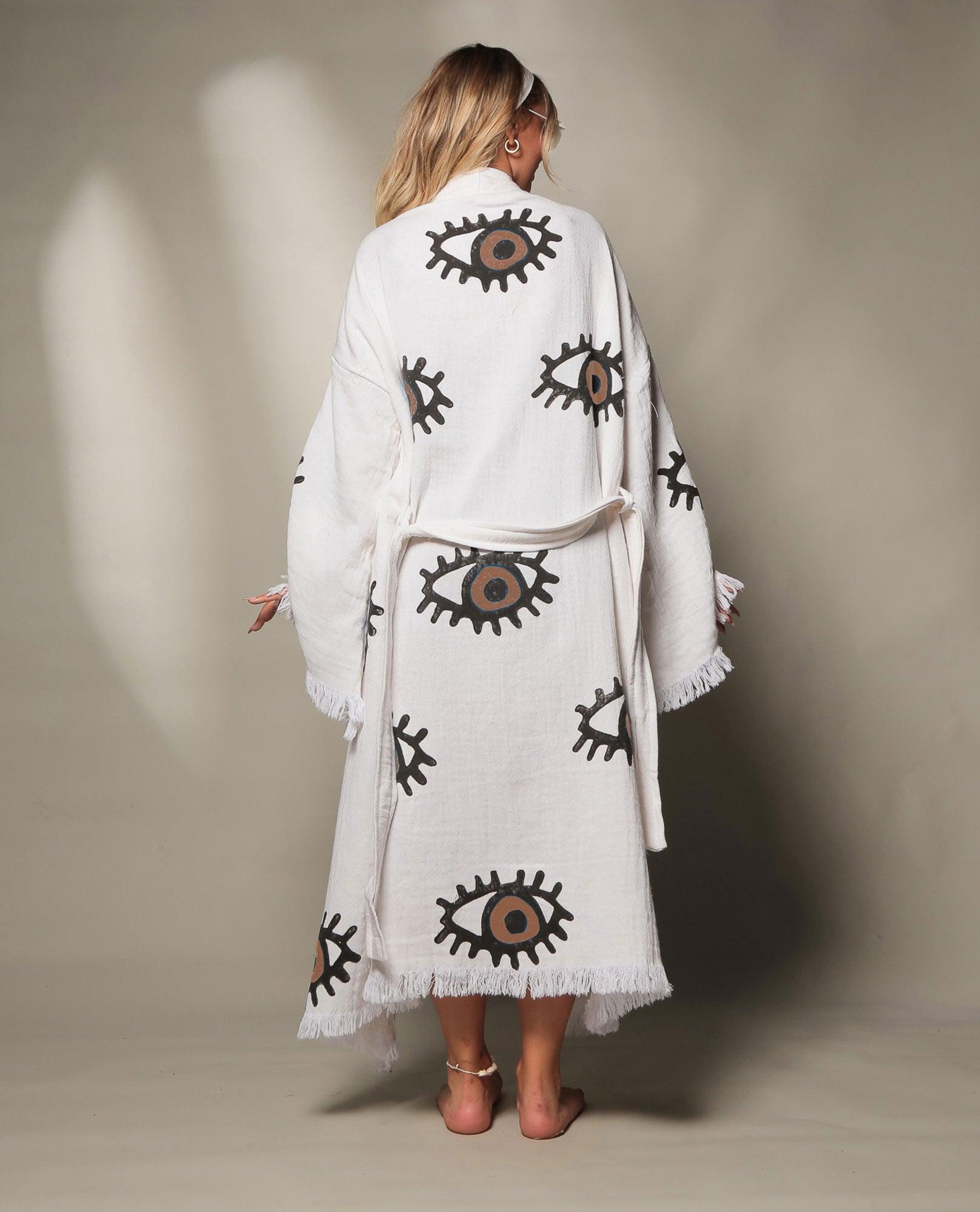 evil eye muslin robe