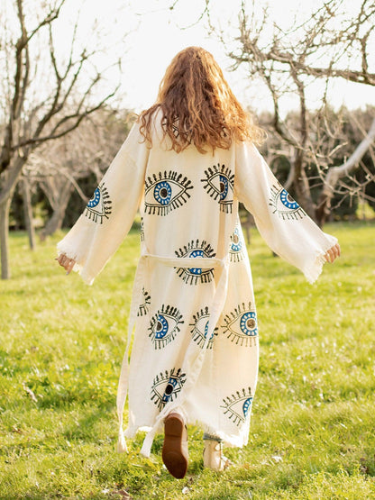 long sleeve beach dress