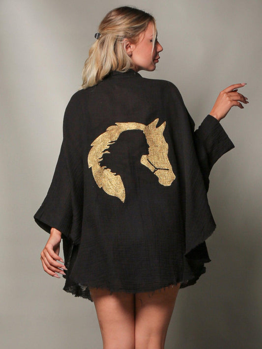 horse print dress