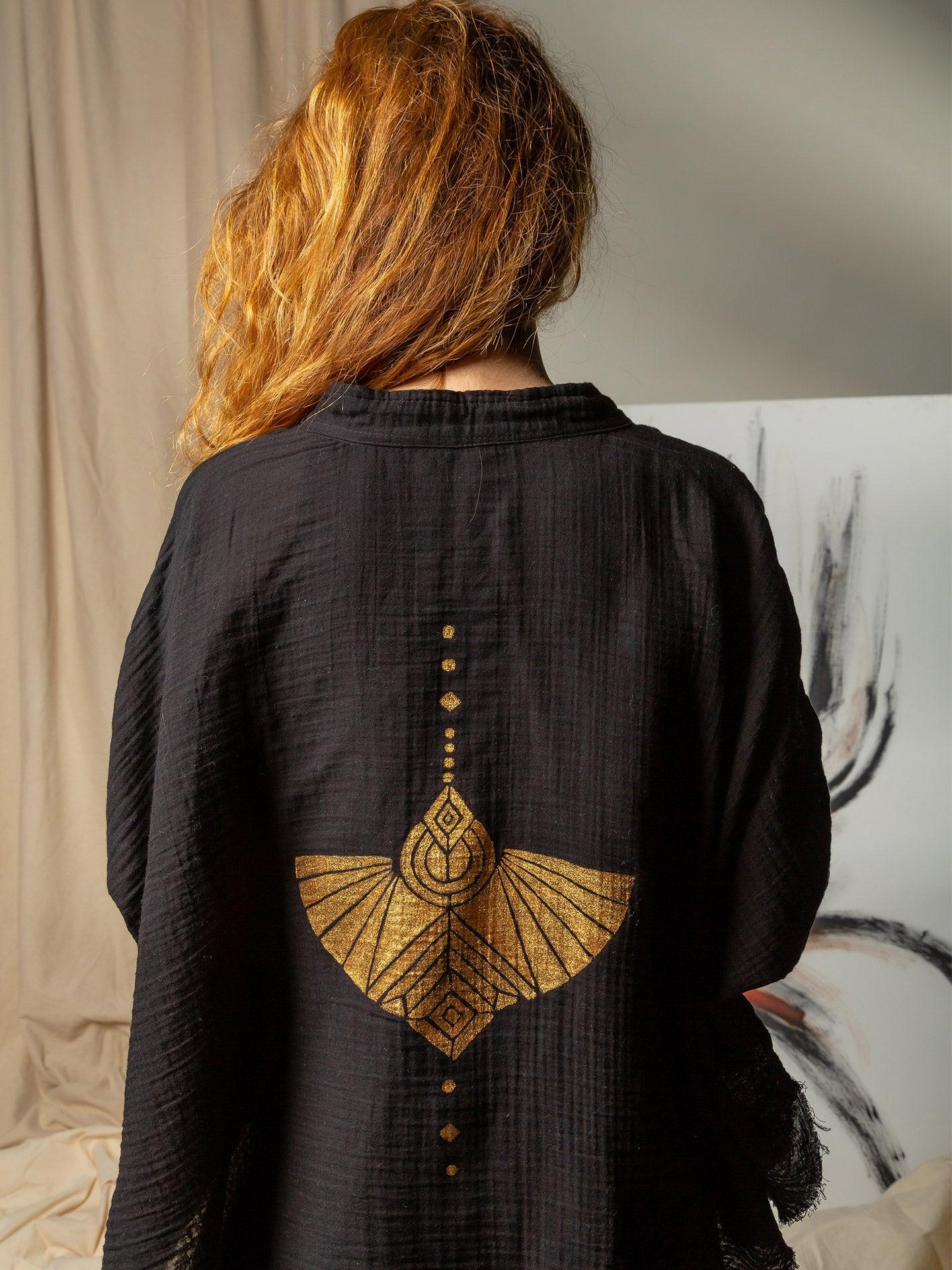 women's boho kimono