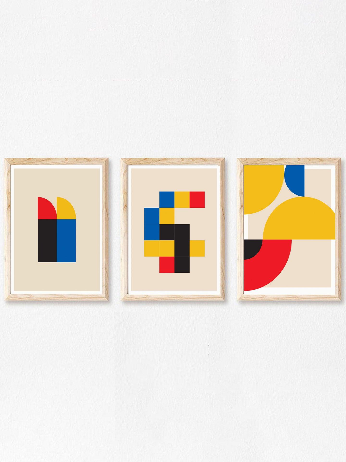 Bauhaus Poster Set of 3