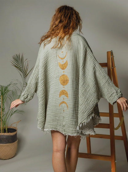 Moon Gauze Cardigan Beach Dress