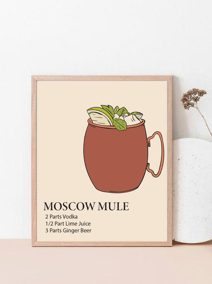 Moscow Mule Cocktail Recipe Print