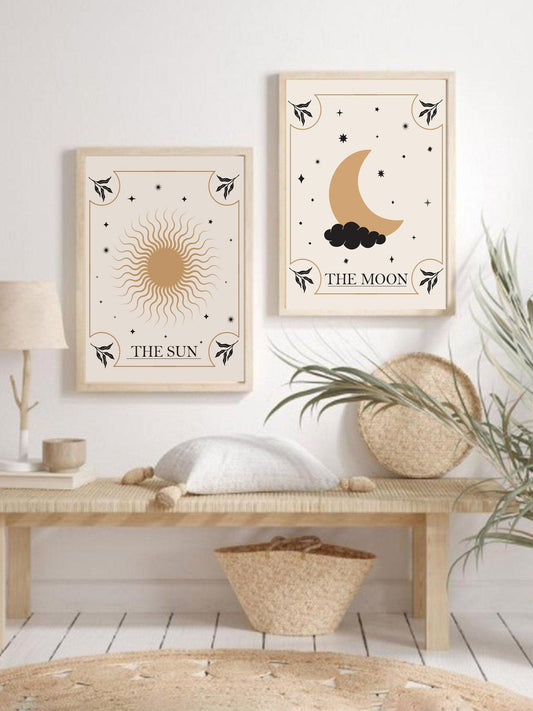 Sun and Moon Tarot Print Set of 2