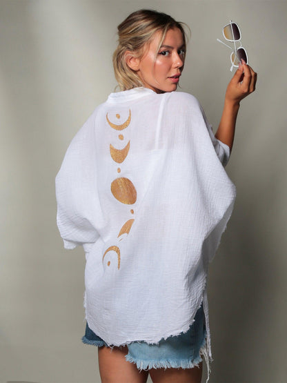 Moon Gauze Cardigan Beach Dress